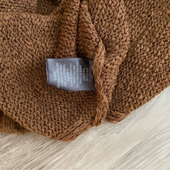 Knitted brown dress coverup - Picture 8 of 9